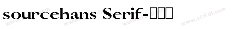 sourcehans Serif字体转换
